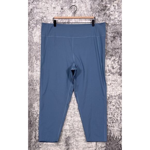 Girlfriend Collective Leggings 6XL Womens Blue Crop Workout Athletic Plus - Picture 1 of 7